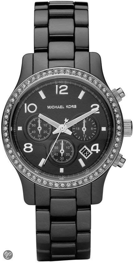 michael kors horloge dames zwart|michael kors pols horloge.